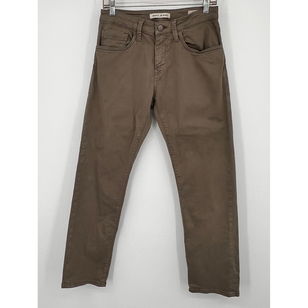 Mavi Jeans Zach Straight‎ Leg Brown Stretch Twill Pants Mens 30x30 453 ASU09840